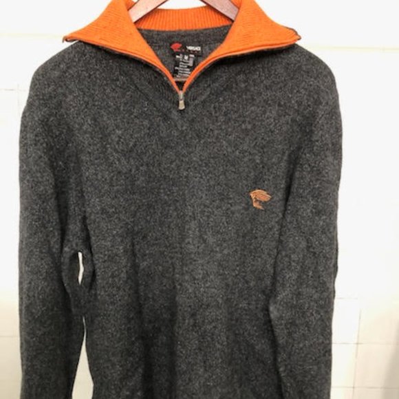 MENS LUXURY VERSACE SPORT KNIT HALF ZIP UP SWEATER MADE IN ITALY - Picture 1 of 8